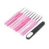 9Pcs Crochet Hooks Anti Slip Ergonomic Design Lightweight Portable Crochet