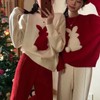 Cute Rabbit Jacquard Christmas Sweater for Women - New Spring, Fall, Winter Arrival One Size / Green 2ea