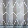 AcbbMNS Shower Curtain with Grommets and 12 Hooks, 220 x