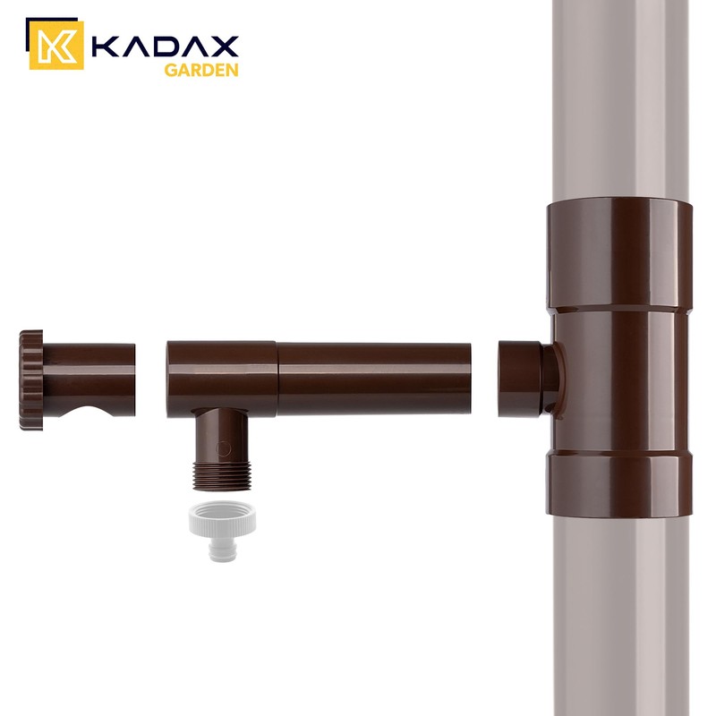 KADAX Rain Collector 80 mm, Rainwater Collector for Downpipe, Rain