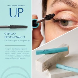 ORPHICA UP Máscara de Pestañas para Pestañas Lindas, Largas y Naturales, sin Correrse, Fórmula sin Grumos, con Cepillo, Negro, 7,5 ml