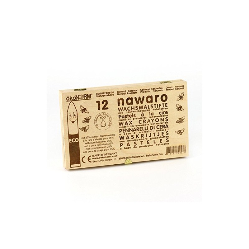 Nawaro Wachsmalstifte in Holzbox, 1 Stück