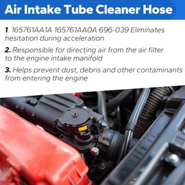 Engine Air Intake Hose 16576-3JA0A Fit for Nissan Pathfinder 2013-2016 Murano 2015-2023 Infiniti QX60 2014-2016 JX35 2013, Air Cleaner Intake Hose Tube Replace 165763JA0A A27624 004B