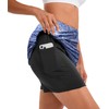 vbcdwa Womens Knee Length Skorts Skirts with Pockets Shorts High
