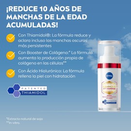 NIVEA LUMINOUS630 Anti-manchas Serum Facial Anti-Edad (30 ml) - Con Ácido Hialurónico y boost de colágeno, para una Piel Luminosa y visiblemente más joven.