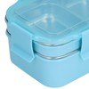 304 Stainless Steel Double Layer Insulated Lunch Box with Compartment