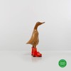 Rikmani - Wooden Figure Duck Boots Orange 100% Natural Original