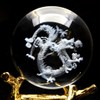 Dragon Crystal Ball, Approx. 1.6 inches (40 mm), Dragon God,