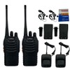 Liyito Two-Way Radio with Earpieces, UHF Handheld Walkie Talkies, Long
