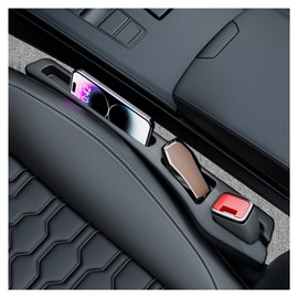 YGDMD 2PCS Car Seat Gap Filler Organizer,2 in 1 Car Gap Filler with Fill and Storage Function for Storing Phones Keys Cards,Universal Multifunctional No Drop Seat Guard for Cars