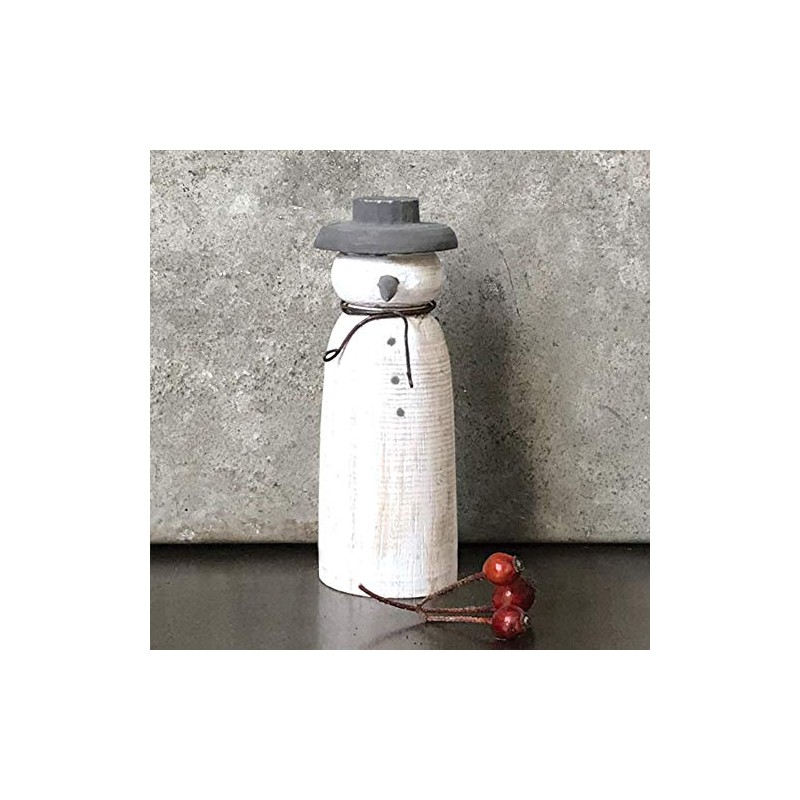 East of India Wooden Christmas Snowman