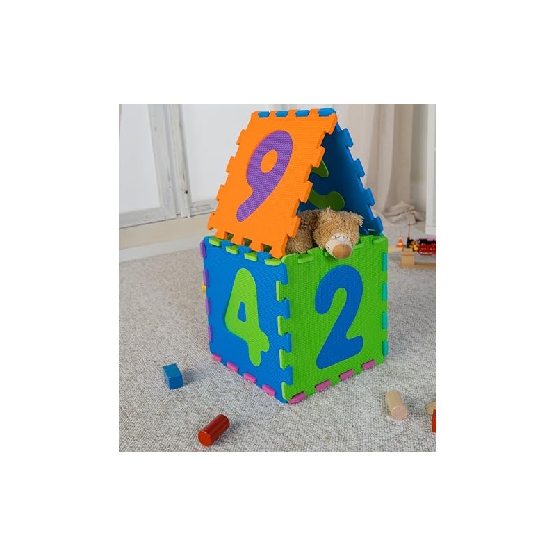 Playshoes Soft Number Jigsaw Puzzle Play Mat (Multi-Coloured)