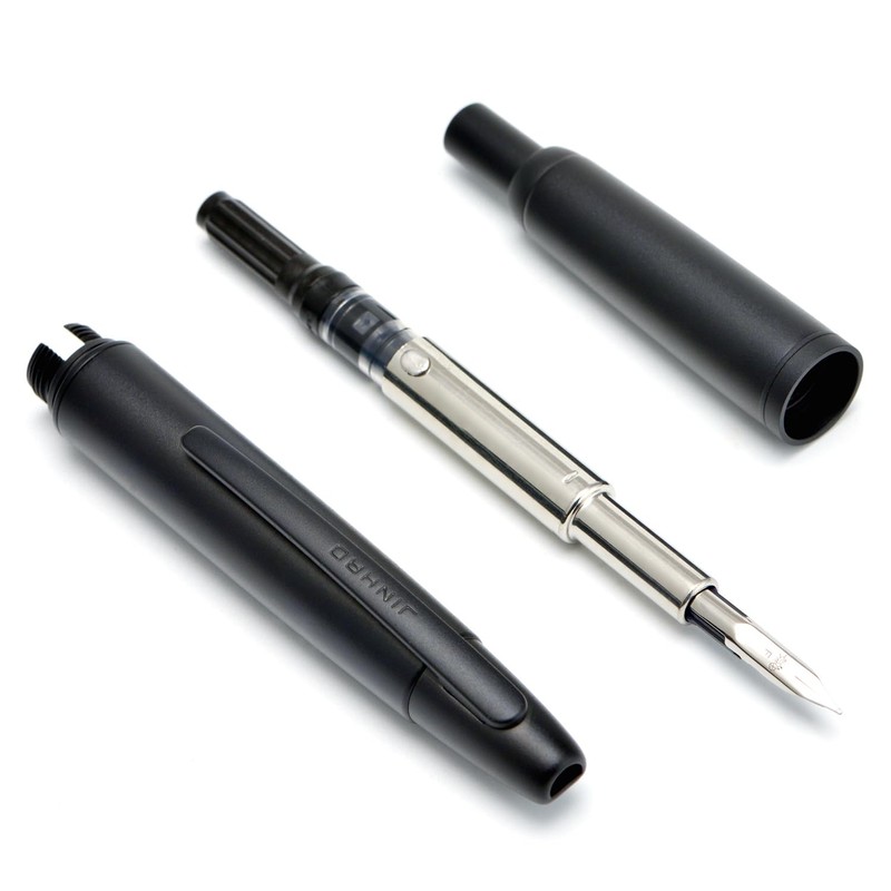 Wikult Jinhao 10 Capless Fountain Pen with Box, Matte Black