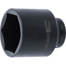BGS 70012 | Hexagonal Impact Socket | 12.5 mm (1/2 Inch) | SW 52 mm