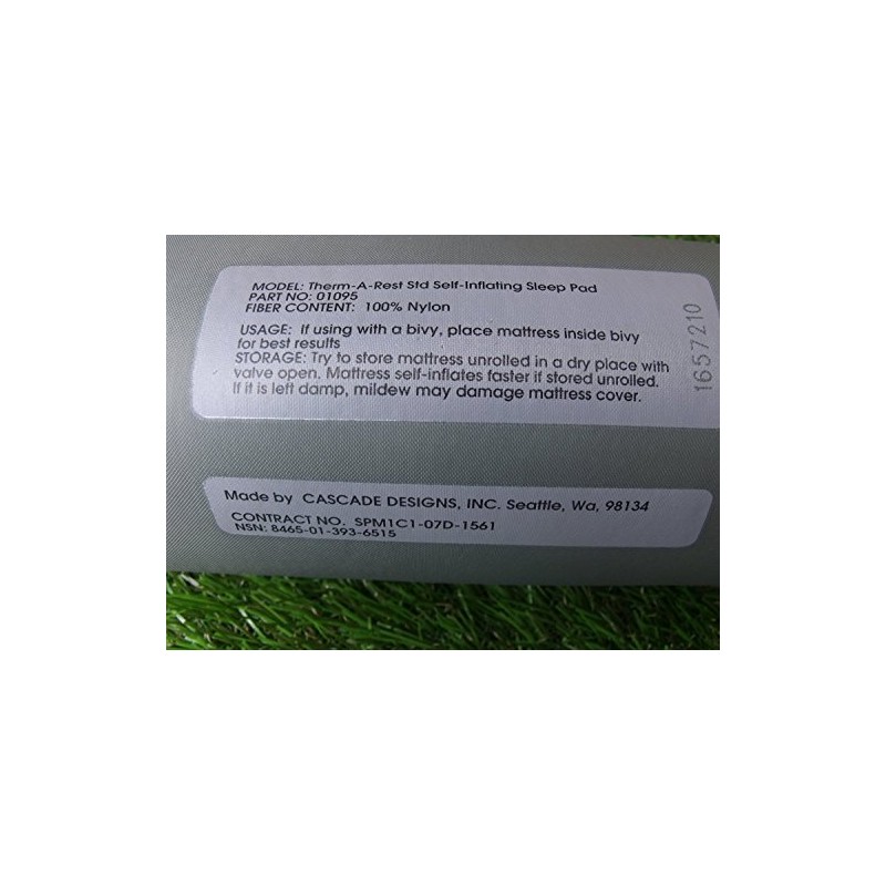 Military Issue Therm-A-Rest Self Inflating Sleep Mat