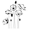 arriettycraft Poppies Clear Rubber Stamp for Scrapbooking Photo Decoration Card