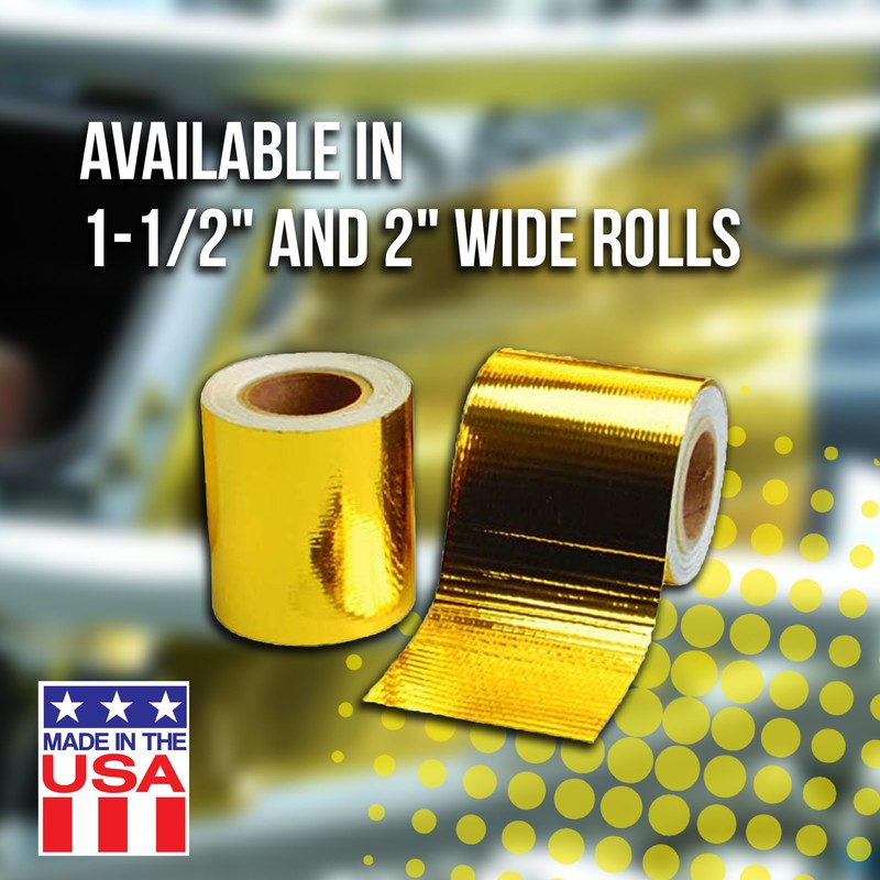 Design Engineering 10396, Inc. Reflect-A-Gold 2" x 15' High-Temperature Reflective,