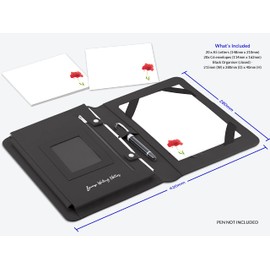 Me Loovely Red Poppy Letter Writing Paper and Envelopes A5 Size Floral Papers Luxury Stationery Supplies for Home Office & School | Christmas Gifts (20 Letters & 20 Envelopes with Black Organiser)