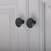 Xlroaafs 16 Pack Black Cabinet Hardware Knobs,1.4" Round Matte Black