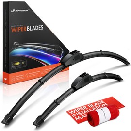 A-Premium Pack of 2 Front Windshield Wiper Blades with Wear Indicator & Towel - Compatible with Honda CR-V 2017-2022 & Acura TLX 2015-2020 - 26" and 17", Hook Connector, Left and Right