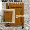 5" Spring Loaded Gate Caster with Side Brake, Heavy Duty