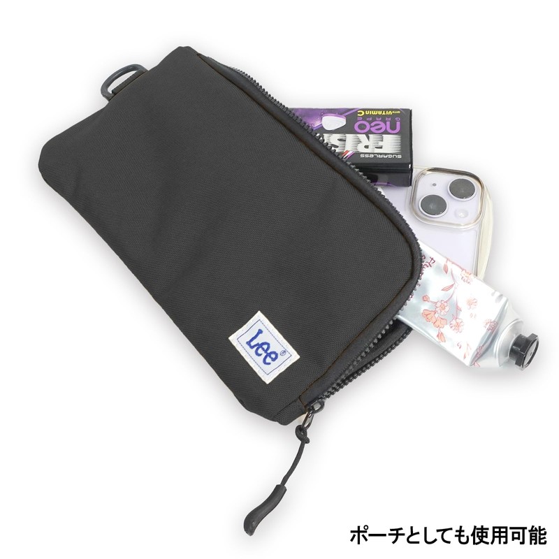 Finplus 0520650 Lee Long Wallet, L-Shaped Zipper, Cordura, Recycled, Bill