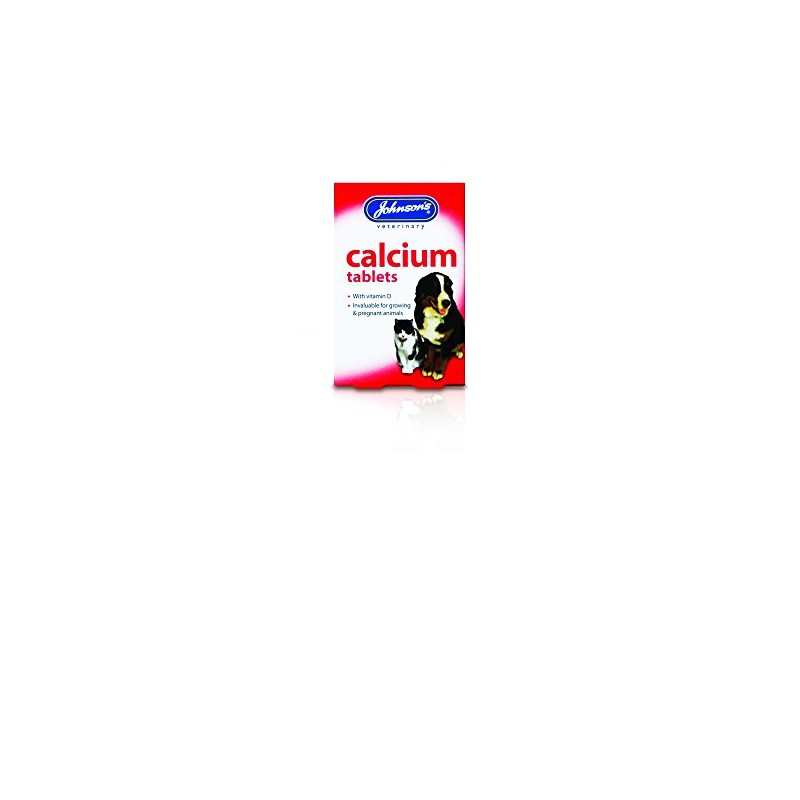 Johnsons Vet Calcium and Vitamin D Tablets, Pack of 40