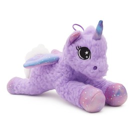 Landahl & Baumann - Unicorn Cuddly Toy with Wings and Glitter 30 cm - Soft Plush Toy for Babies & Children - Washable Toy - Stuffed Toy for Cuddling and Playing - Gift Idea (Purple)