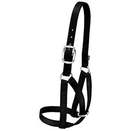 Weaver Leather Livestock Cow Barn Halter, Black, Medium (35-8004-BK)