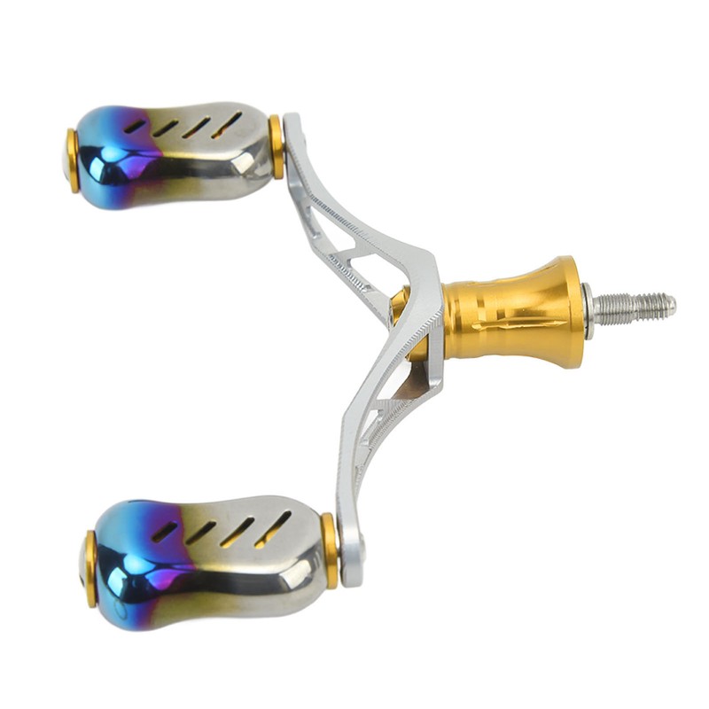 Spinning Double Reel Handle Aluminum Alloy Fishing Rocker Handle DIY