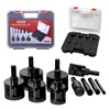 REKCKRUL 10 PCS Diamond Hole Saw Set, Serrated Brazing Tile
