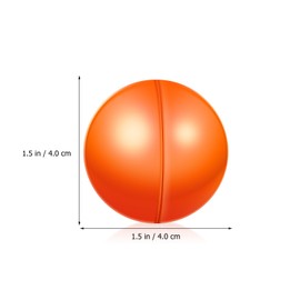 Cabilock Pack of 50 raffle balls, lottery balls, 4 cm, separable plastic balls, bingo ball balls for filling for party gifts, bingo game, festive orange