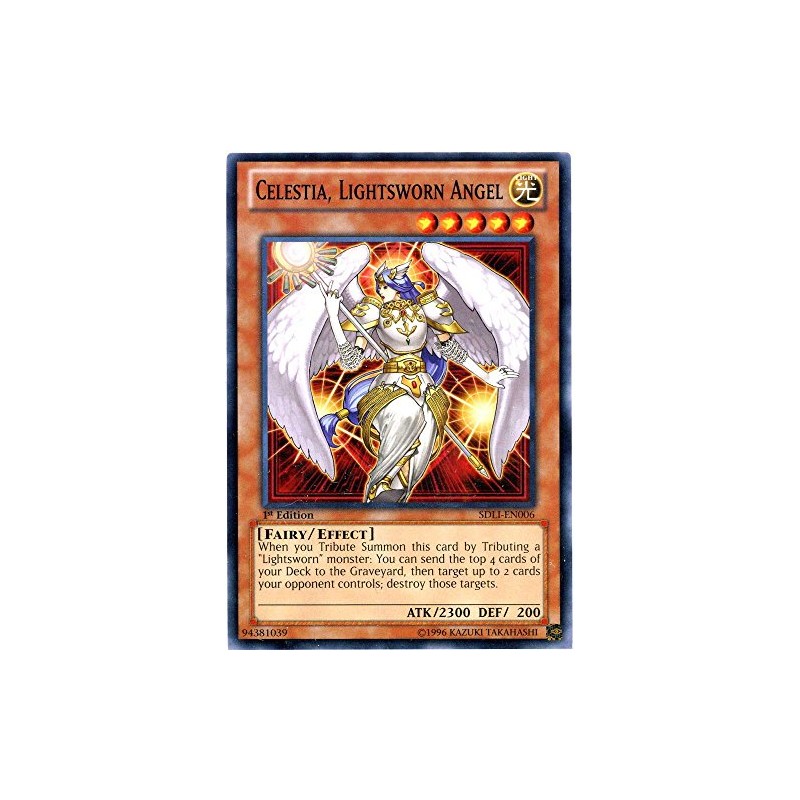 YU-GI-OH! - Celestia, Lightsworn Angel (SDLI-EN006) - Structure Deck: Realm