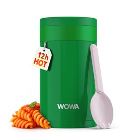 Kids Stainless Steel Flask for Hot & Cold Food 450ml with Spoon - Wide Mouth 100% Leakproof Food Flasks for Hot Food Kids - Easy Open Lid Insulated Food Jar for Children