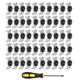 Sound Isolation Clips - 100 pack - Resilient Channel Mounting Clip - Reduces Noise from Noisy Neighbours - Drywall Soundproofing For Walls and Ceiling Insulation - Screwdriver Included