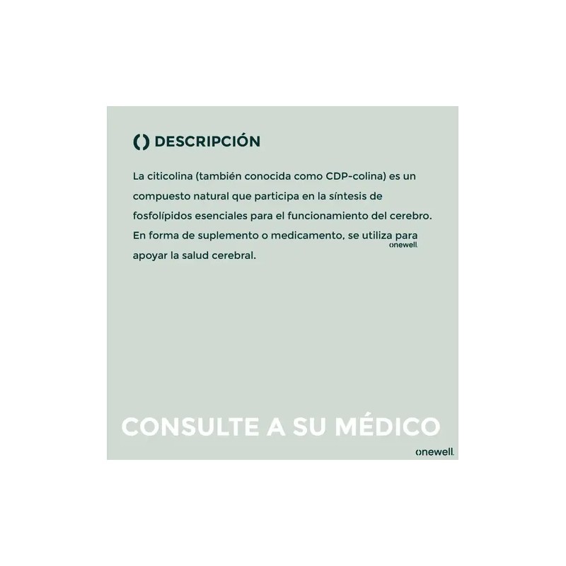 Citicolina 500mg Con 10 Comprimidos Nootropico Maver