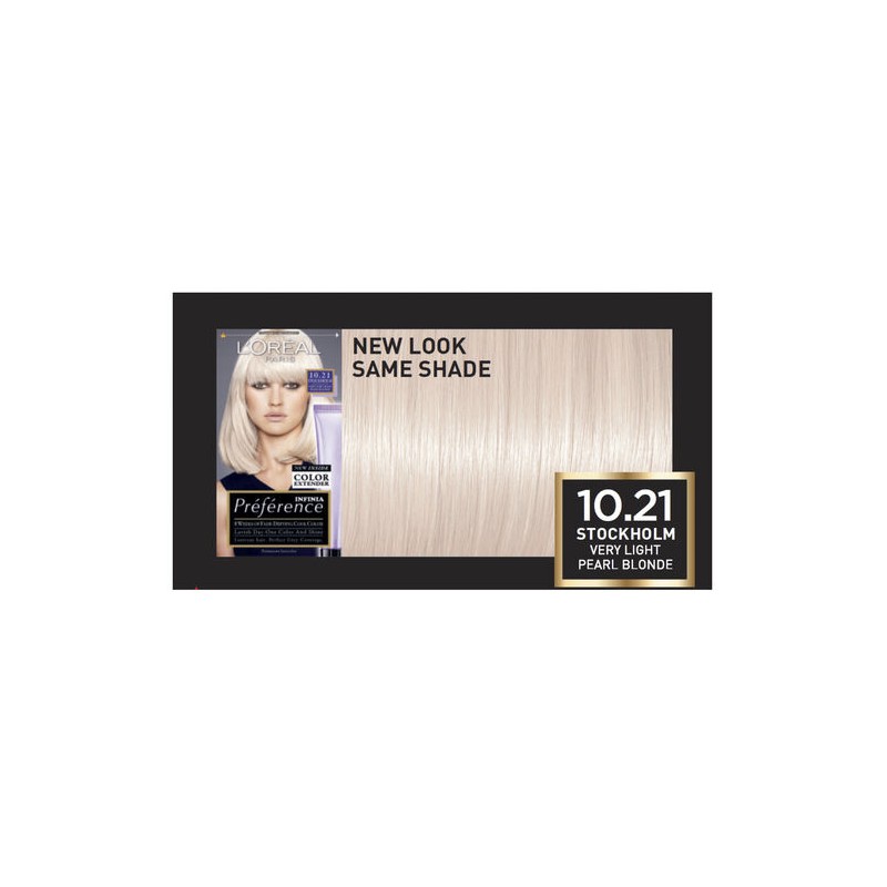 L'Oreal L'Oréal Paris Préférence Permanent Hair Colour - 10.21 Stockholm