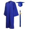 GraduationMall Matte Graduation Gown Cap Tassel Set 2021 for High