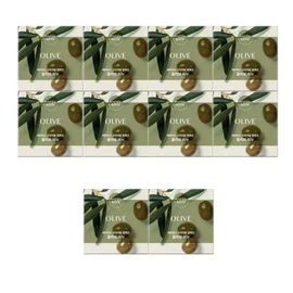 Happy Bath Soap Olive 90g 10 pieces/face soap / 해피바스 비누 올리브 90g 10개/세수비누