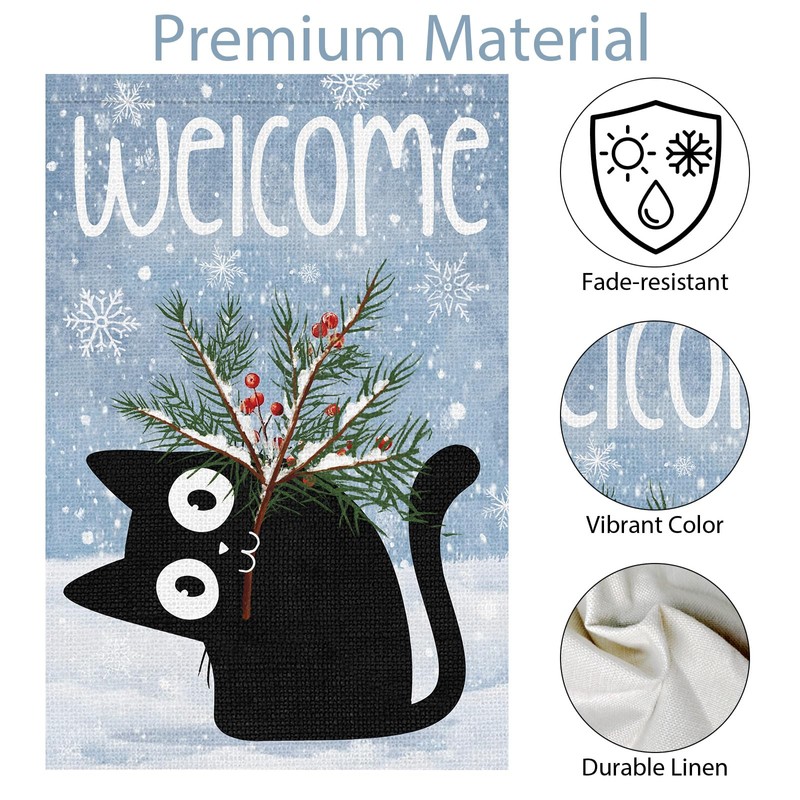 Winter Garden Flag 28 x 40 Inch Double Sided for