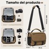 Lubardy Bolsa para Cámara DSLR/SLR/Mirrorless Mochila para Cámara Fotografica Estuche