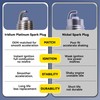 Iridium Platinum Spark Plugs 93501 Compatible with Infiniti EX35 FX35