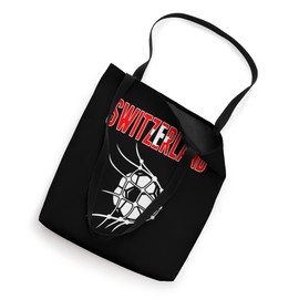 Switzerland Soccer Ball In Net - Support Swiss Football Team Tote Bag