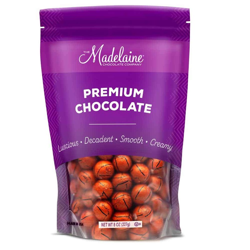 Madelaine Basketball Party Favors - 40 Individually Wrapped Milk Chocolate