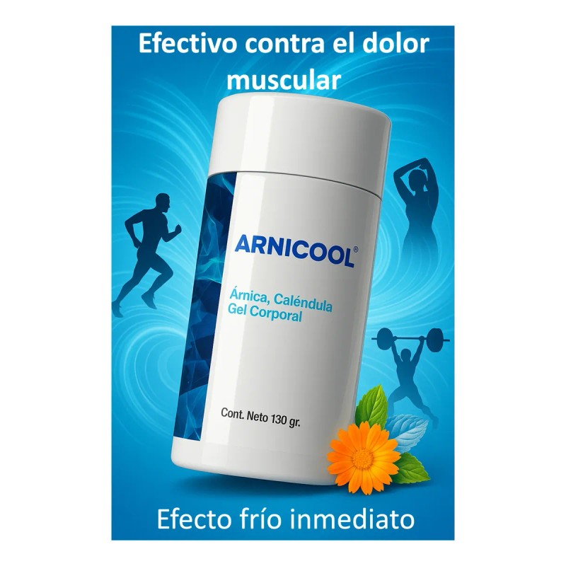 Pack 3 Gel Árnica Caléndula Arnicool 130g Sensación Frescura Mentol