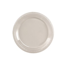 Creative Converting Touch of Color 20 Count Plastic Banquet Plates, Clear