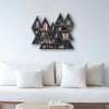 Triangle Mountain Crystal Shelf Display for Wall, Rock Gem Healing