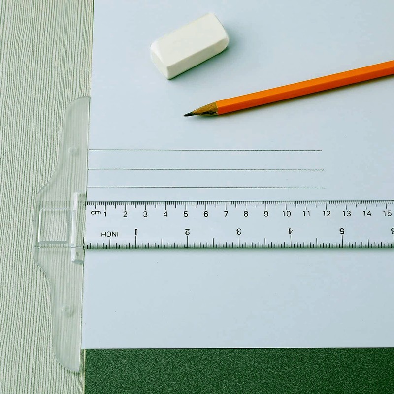 T-Shaped Square Ruler T-Square Plastic Transparent T Ruler for Drafting