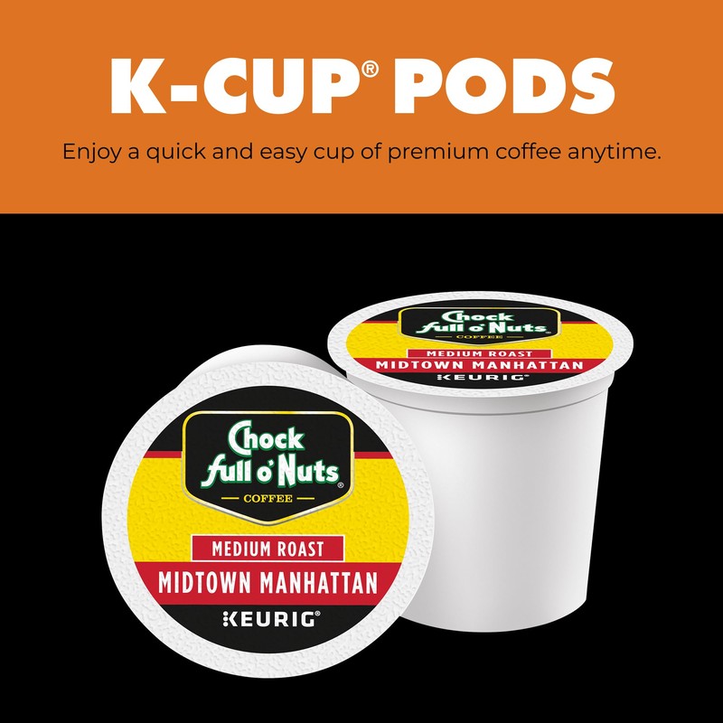 Chock Full o' Nuts Midtown Manhattan Keurig K-Cup Pods for