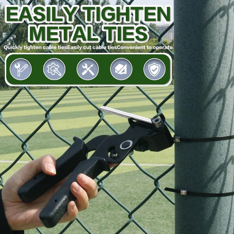 BCJCLTS Heavy Duty 304 Stainless Steel Cable Tie Gun Kit